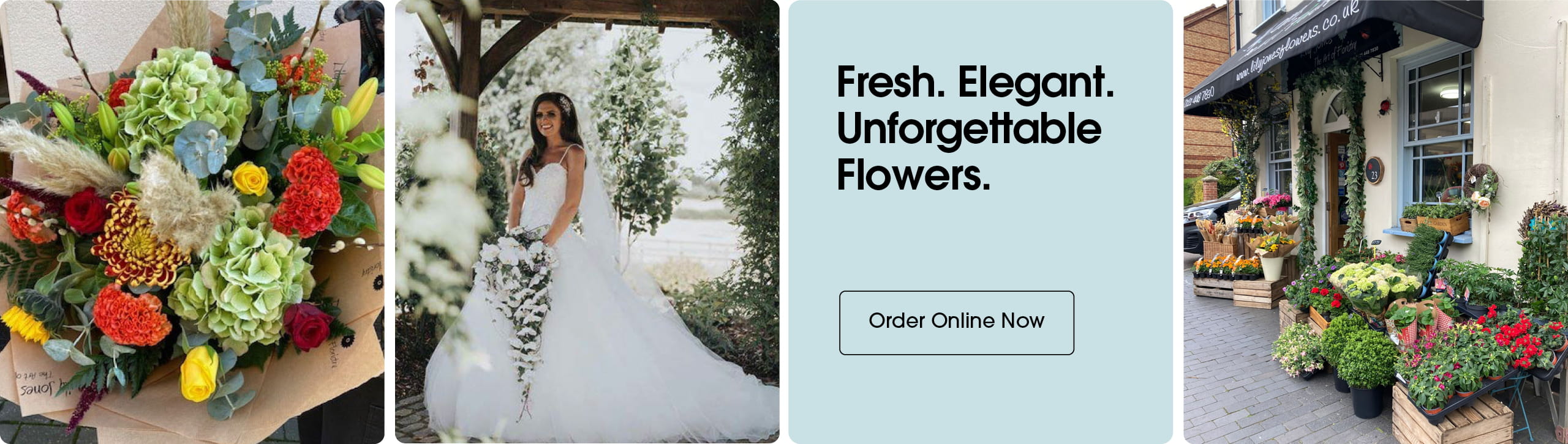 Seasonal bouquets from Lily Jones Florists Ltd in Birmingham offering same-day delivery